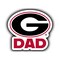 R and R Imports Georgia Bulldogs 4-Inch Proud Dad Die Cut Decal